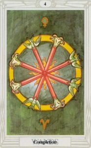 Małe Arkana - Czwórka Buław