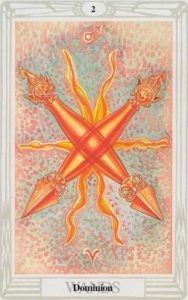 Małe Arkana - Dwójka Buław