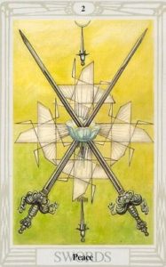 Małe Arkana - Dwójka Mieczy