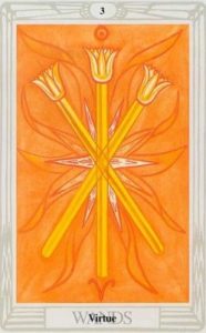 Małe Arkana - Trójka Buław