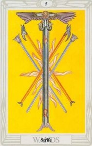 Wielkie Arkana - Piątka Buław